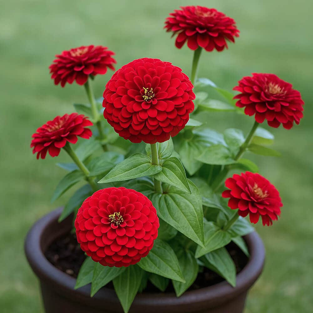 Park's Picks Deep Red Zinnia Seeds
