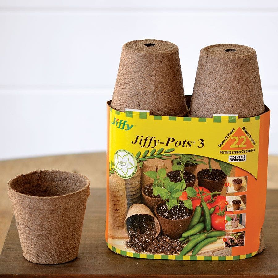 jiffy biodegradable plant pots Jiffypots 3-inch Round Biodegradable