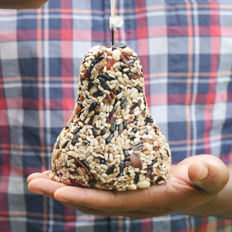 Christmas Fruit & Nut Birdseed Bell