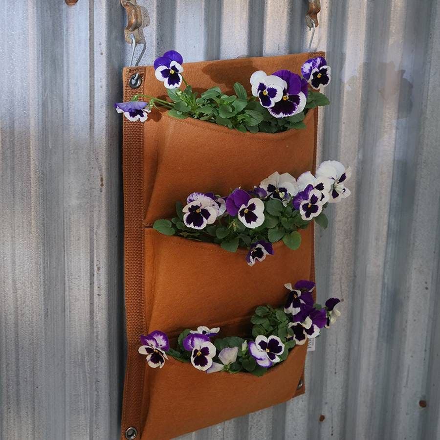 hanging planter bag Felt Hanging Grow Bag