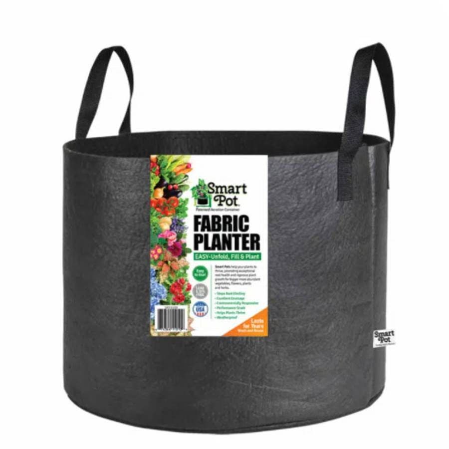 20 gallon plant pot Smart Pot 20 Gal. Black Fabric Melon Grow Bag 21020
