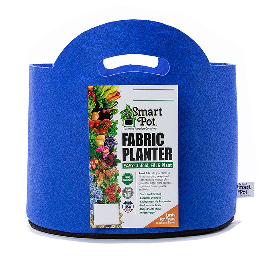 fabric pots for plants nearby Smart Pot® w/Handles (Blue) 10-Gallon Fabric Planter – Park Seed