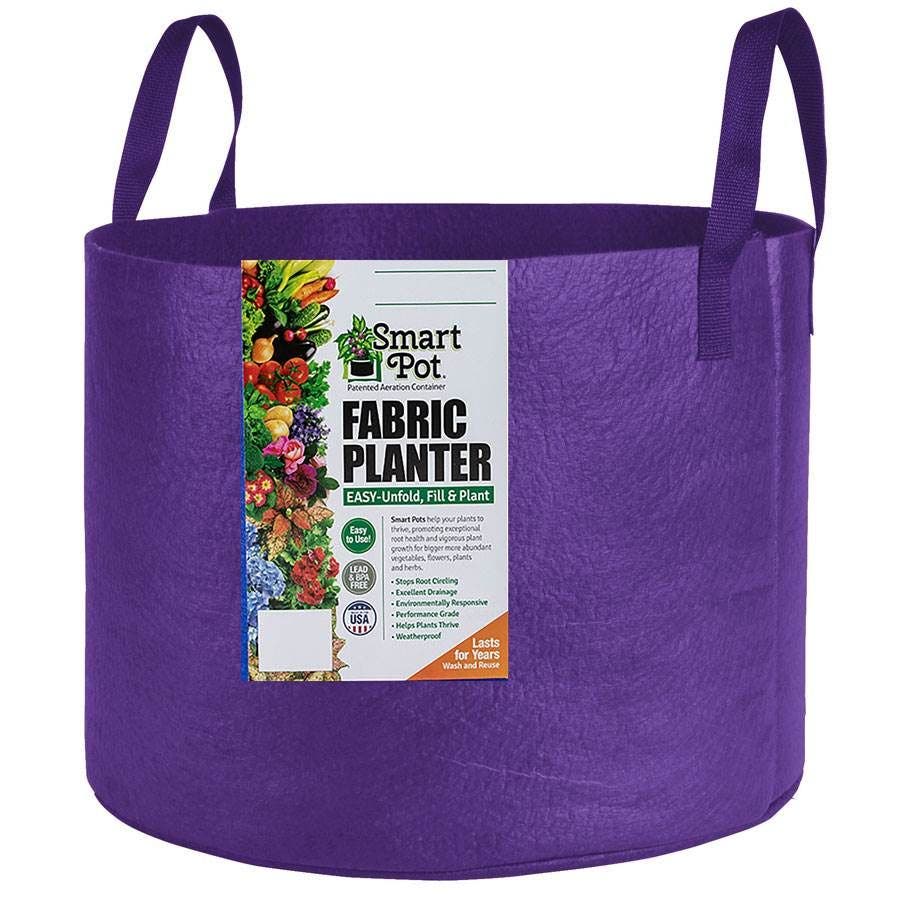 20 gallon planting pot Smart Pot® w/Handles (Purple) 20-Gallon Fabric Planter – Park Seed