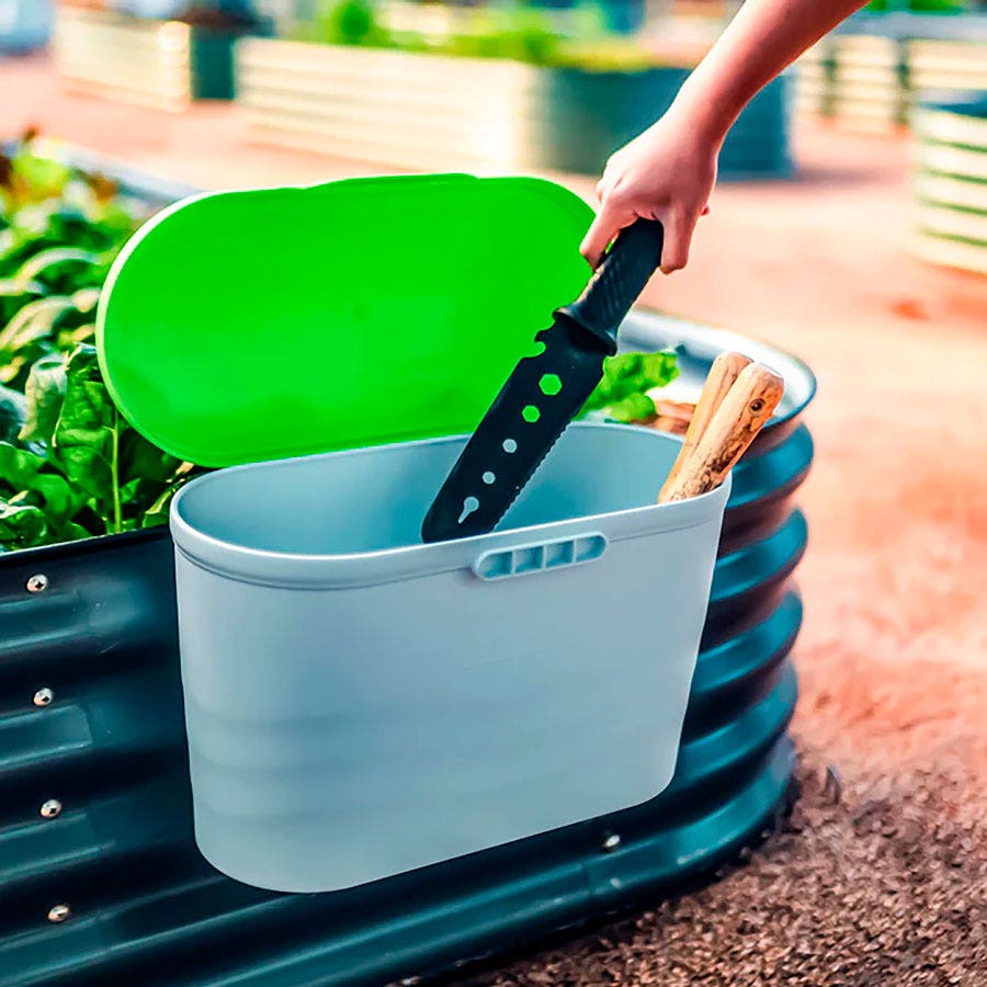 garden tool box set Vego Garden Tool Box | 16 Inches x 7.5 Inches x 10 Inches