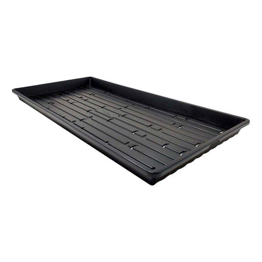 Microgreen 1020 Trays Black - holes, extra strength, shallow 1.25 inches deep