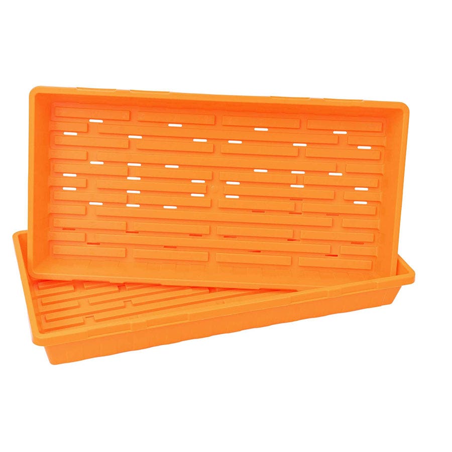 Grow Trays 1020 Multicolor - holes, extra strength, 2.5 inches deep