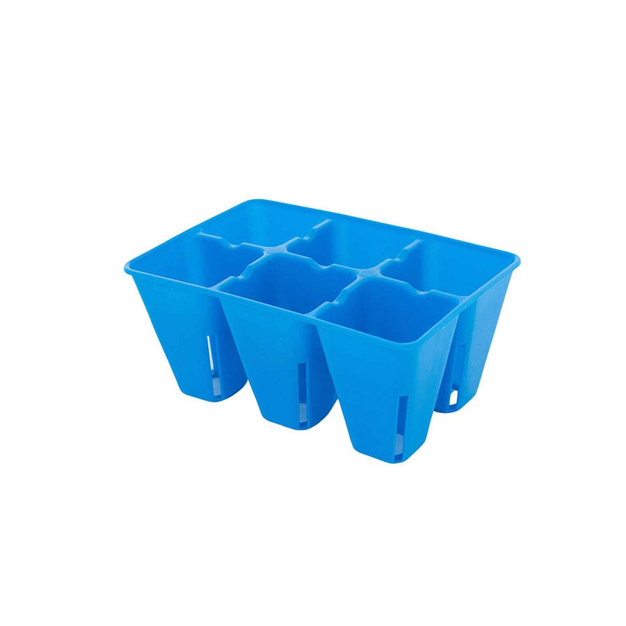 Plug Tray 6 Cell Inserts Multicolor - extra strength