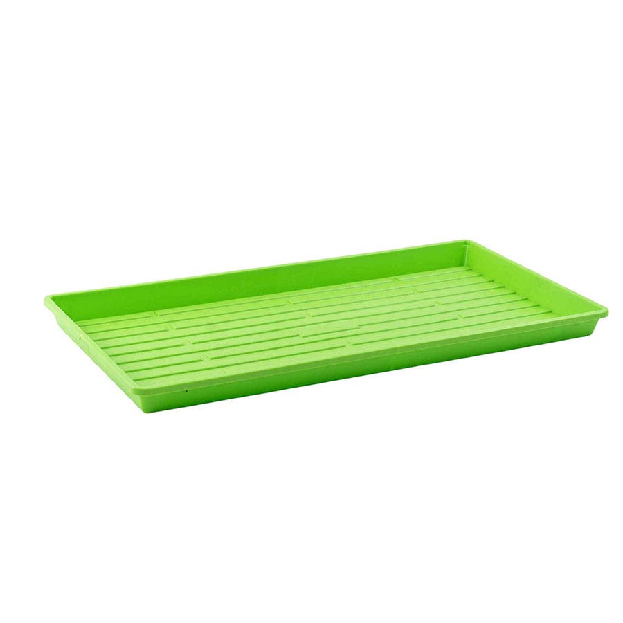 Microgreens 1020 Trays Multicolor - no holes, extra strength, shallow 1.25 inches deep