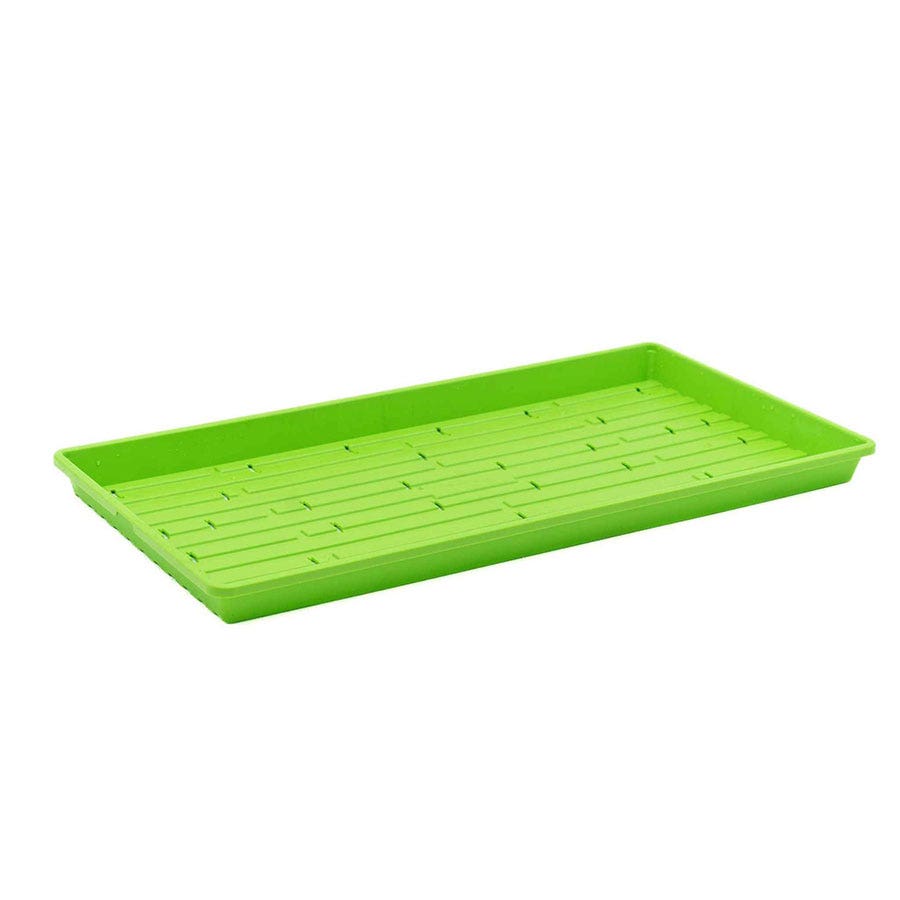 Microgreen 1020 Trays Multicolor - holes, extra strength, shallow 1.25 inches deep