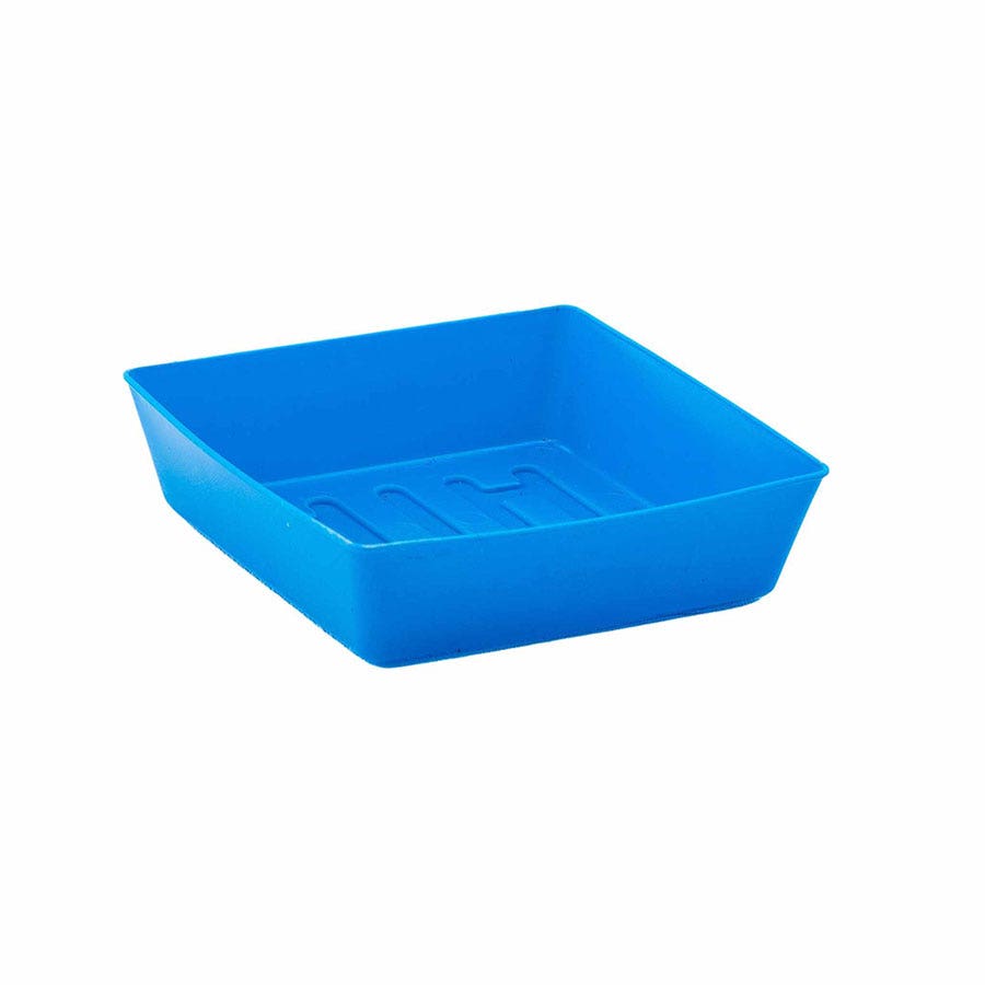 Microgreen 5x5 Trays Multicolor - no holes, extra strength, shallow 1.25 inches deep