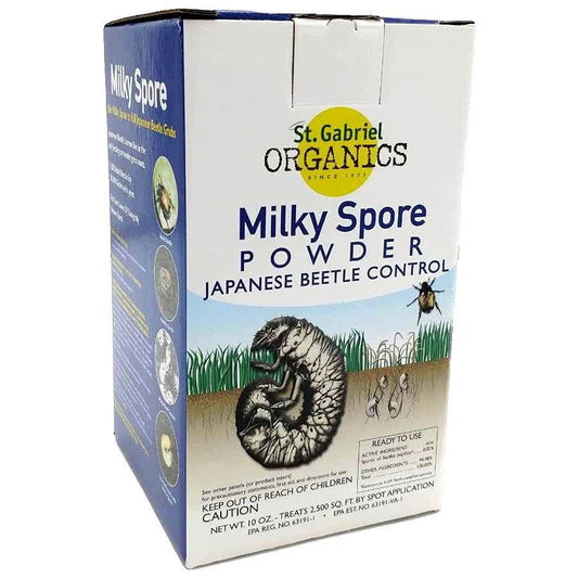 St. Gabriel Organics Milky Spore Powder Japanese Beetle Grub Control 10 oz.