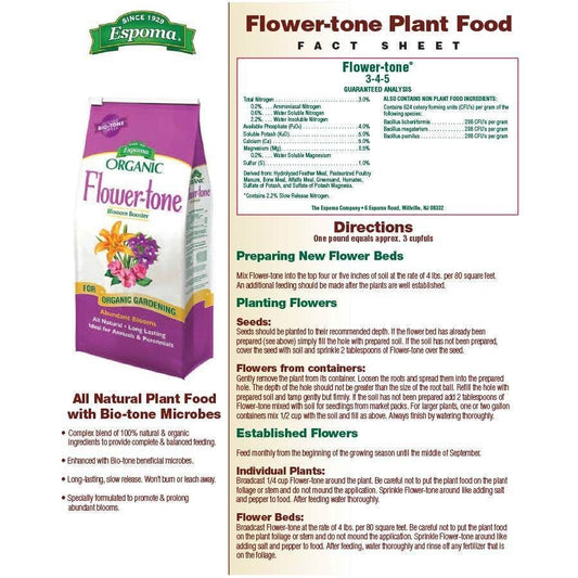 Espoma Organic® Flower-tone® Blossom Booster