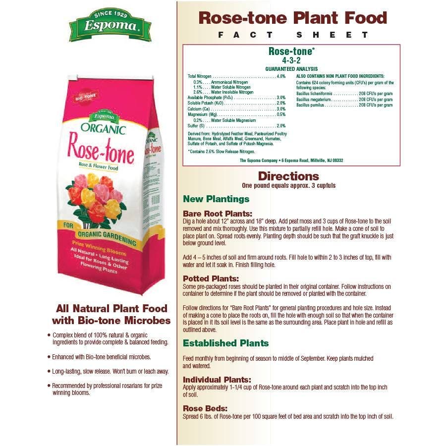 Espoma Organic® Rose-tone® Rose & Flower Food