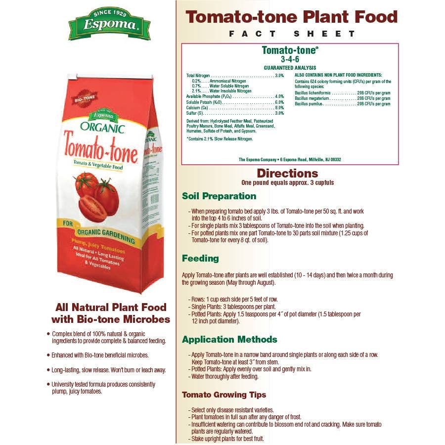 Espoma Organic® Tomato-tone® Tomato & Vegetable Food