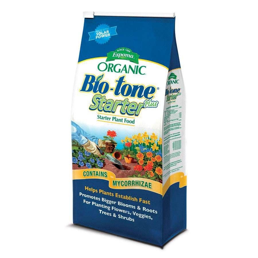plant starter fertilizer Espoma Organic Bio-tone Starter Plus Plant Food | 4 Pound Bag