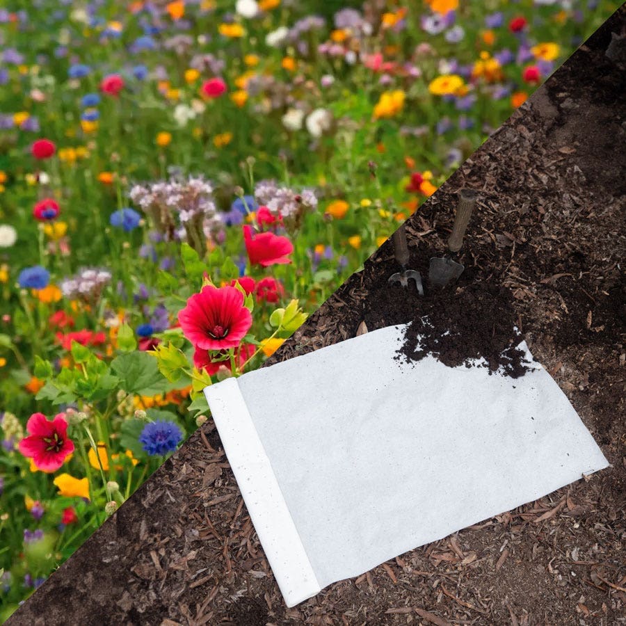 shady garden roll out seed mat Sow Effortless Collection™ Pollinator Mix Seed Mat