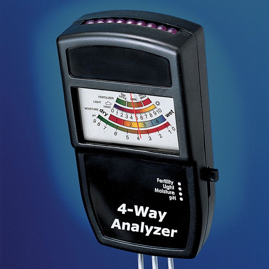 Luster Leaf® Rapitest® Electronic 4-Way Soil Analyzer
