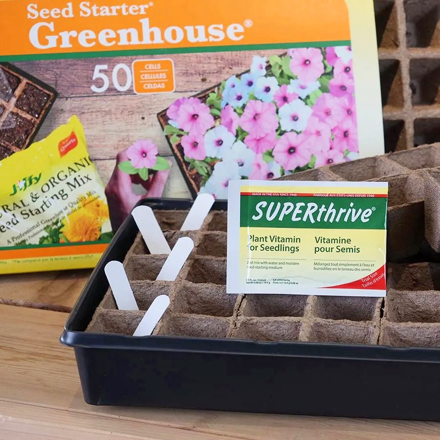 Jiffystrips® Greenhouse with Thrive and Labels