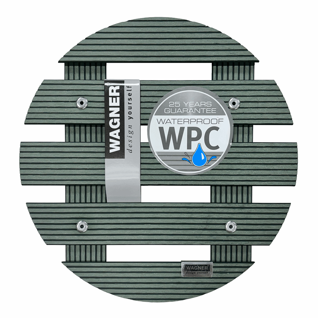 Wagner® 11.4-Inch Round Plant Caddy - Sage Green