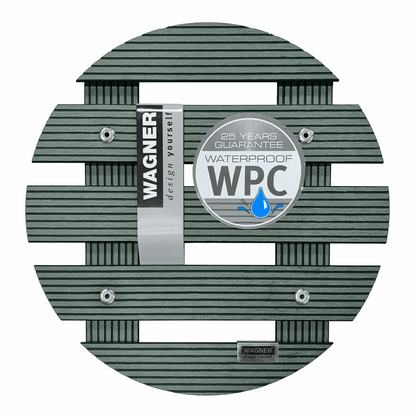 Wagner® 11.4-Inch Round Plant Caddy - Sage Green