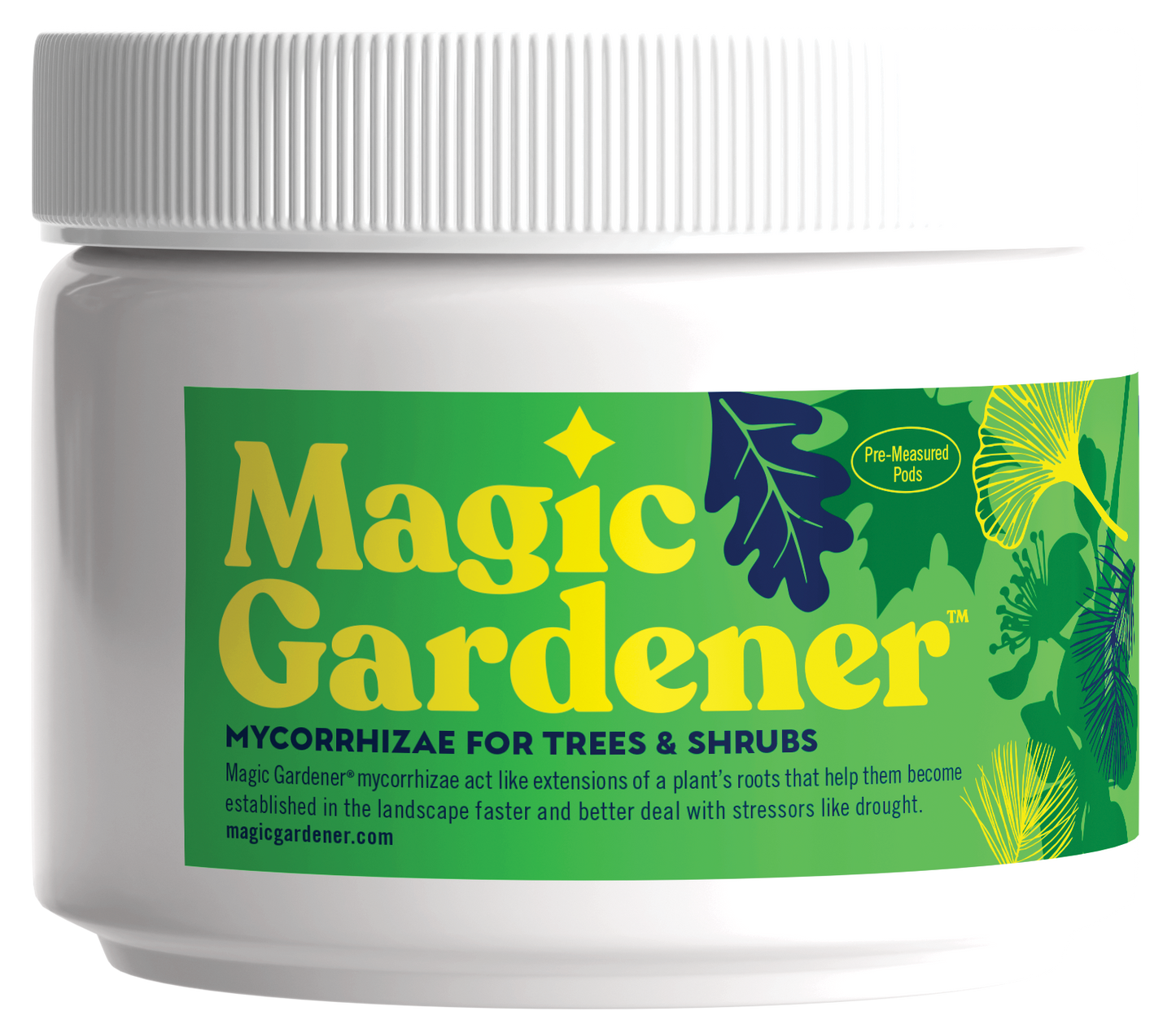Magic Gardener® Mycorrhizae for Trees & Shrubs Organic Beneficial Fungi 8 oz