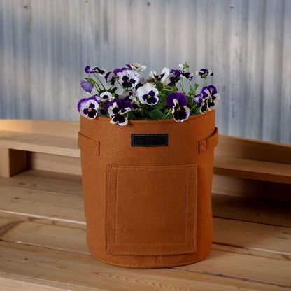 planting seeds in grow bags Felt Planter Grow Bag