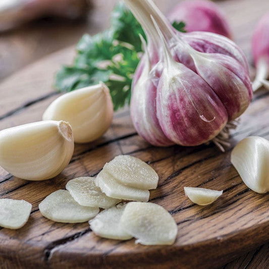 Purple Garlic Bulbs