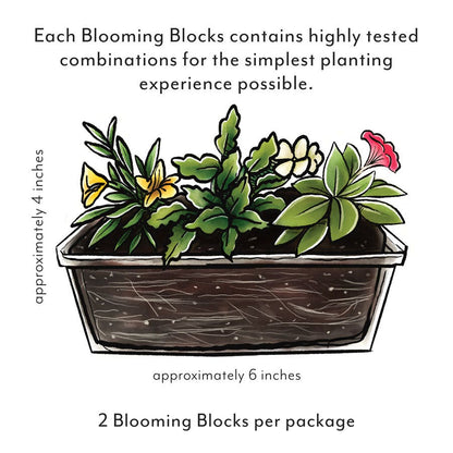 Blooming Block Confetti Garden® Denim Blues Mix
