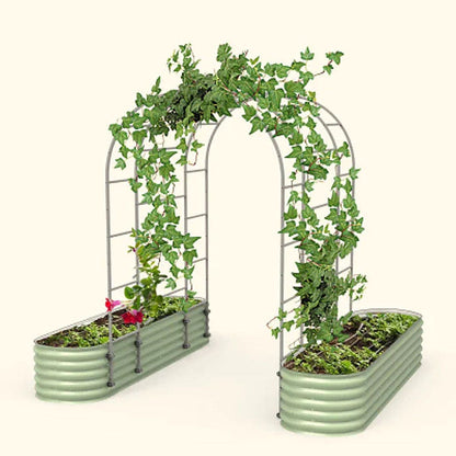 Vego Garden® Modular Arched Single Section 1.5 Foot Trellis System