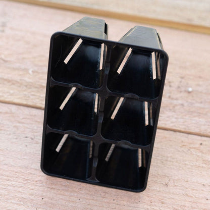 Plug Tray 6 Cell Inserts Black - extra strength