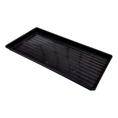 Microgreen 1020 Trays Black - no holes, extra strength, shallow 1.25 inches deep