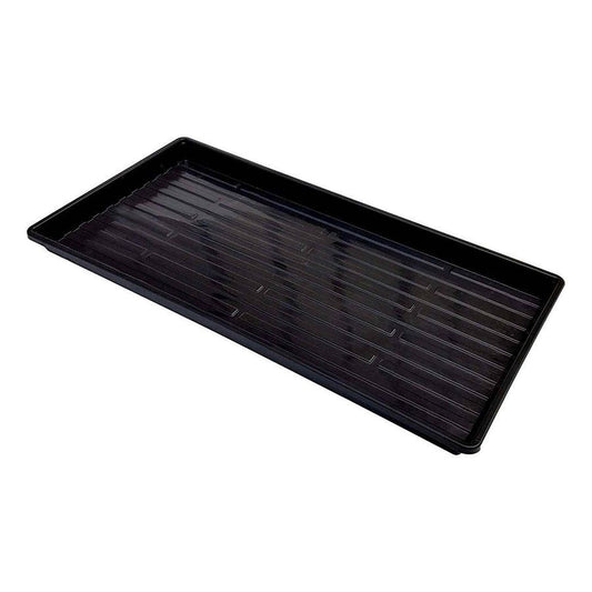 Microgreen 1020 Trays Black - no holes, extra strength, shallow 1.25 inches deep