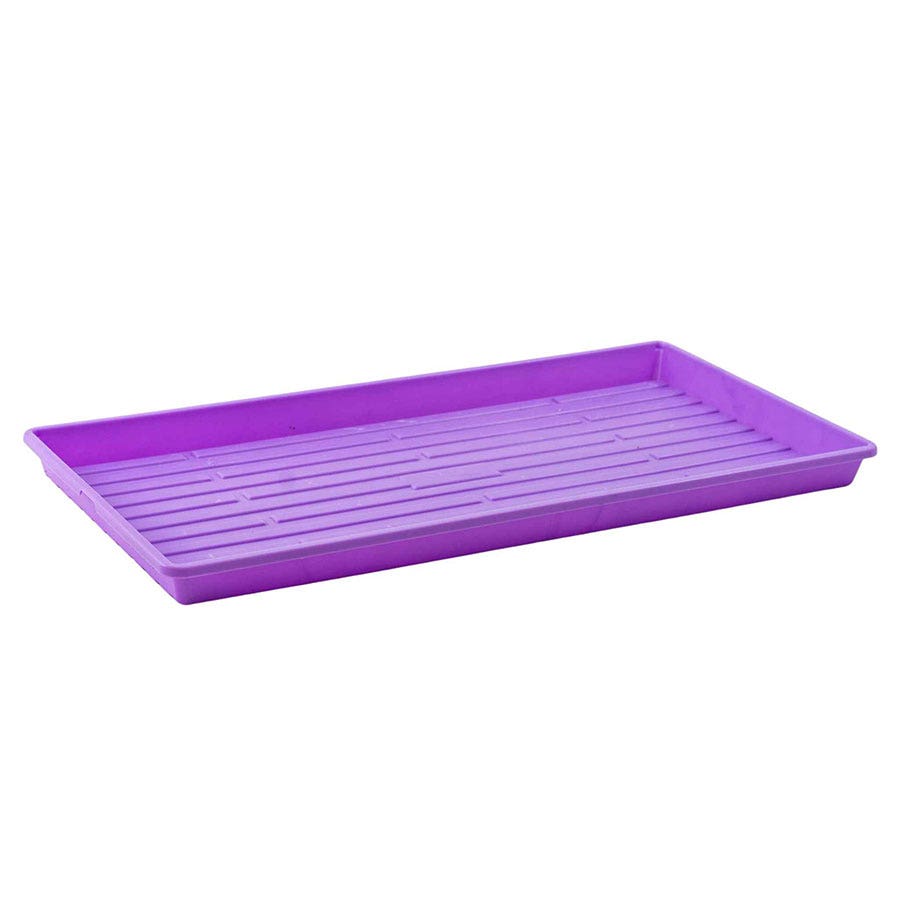 Microgreens 1020 Trays Multicolor - no holes, extra strength, shallow 1.25 inches deep
