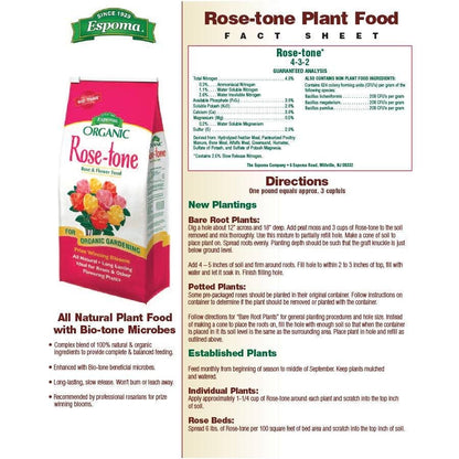 Espoma Organic® Rose-tone® Rose & Flower Food
