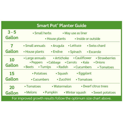 Smart Pot® Urban Compost Sak with Cover 50-Gallon Fabric Bin (Green)