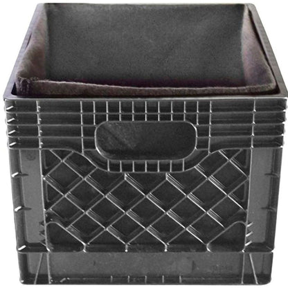 Smart Pot® Milk Crate Liner 12-inch Square Fabric Planter (Black)