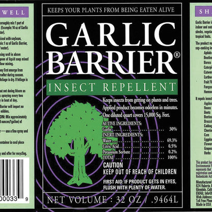 garlic pepper spray for garden Garlic Barrier® Organic Garden Insect Repellent Concentrate 32 oz. – Park Seed