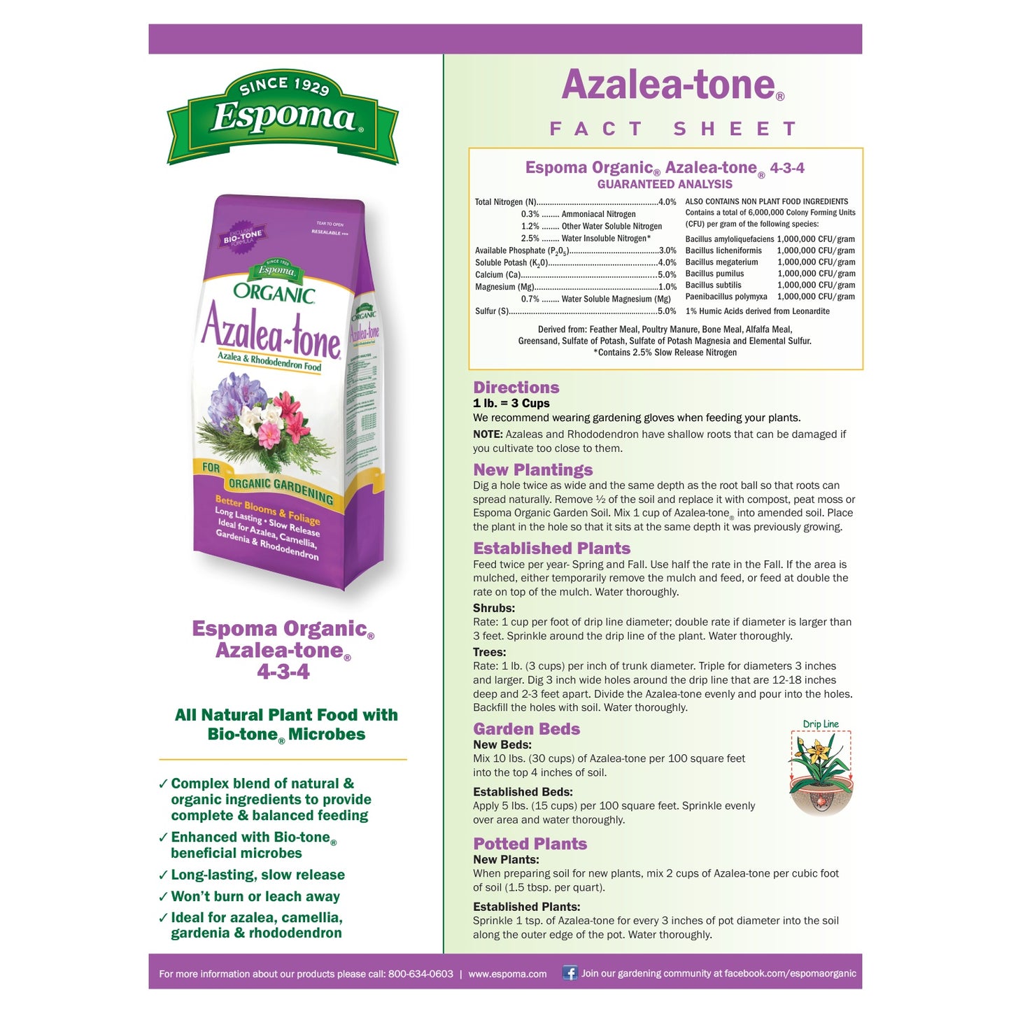 Espoma Organic® Azalea-tone® Azalea & Rhododendron Food