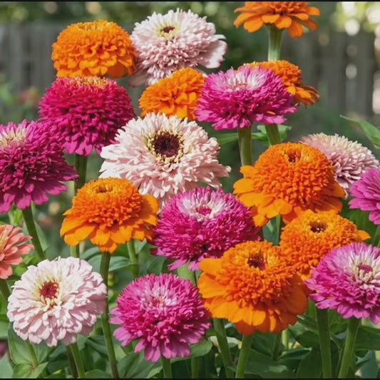 Zinderella Punch Zinnia Seeds